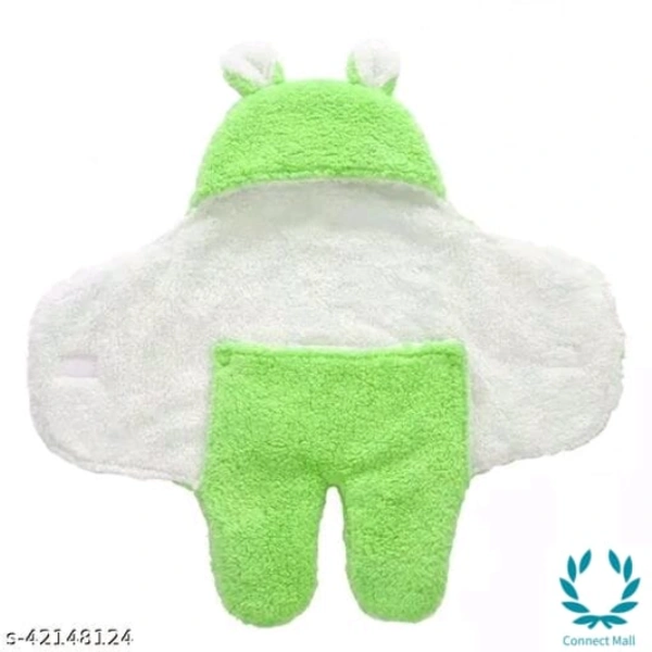 New Born Baby  Combo Pack  Hooded Wearale Wrapper And Baby Bath towel